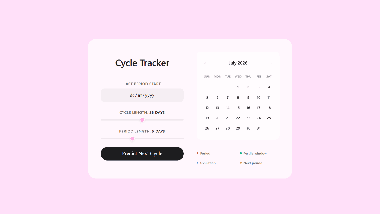 Cycle Tracker